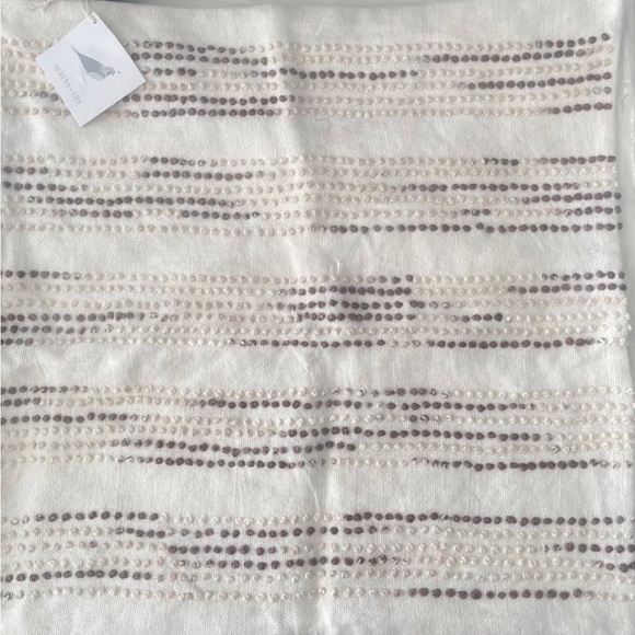 NEW Serena & Lily PRYCE Pillow Cover Ivory Brown Beige BOHO 22 “ square - Picture 2 of 6
